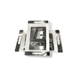 UPC Crystal Melamine Serving Tray Set