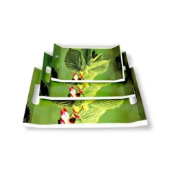 Buy UPC Crystal Melamine Serving Tray Set villori Series Tray Online India