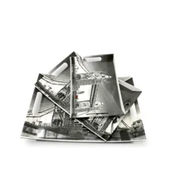 UPC Crystal Melamine Ocean Series Serving Tray Sets