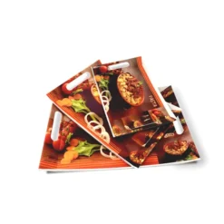 UPC Crystal Melamine Serving Tray Set