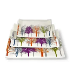 UPC Crystal Melamine Serving Tray Set