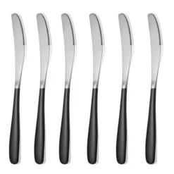 Buy SUS 304 Glossy Silver Finish Spoon/ Forks/ Knives Black Online India
