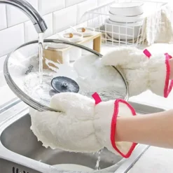 Buy UPC Cleaning Kitchen Clothes Gloves, White Washcloths Online India