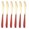 Buy UPC Efficacy Fine Dining Cutlery, Red Gold Knives Online India