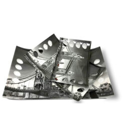 UPC Star Series Crystal Melamine Serving Tray (Small, Medium and Large Size, Multicolour) - Set of 3