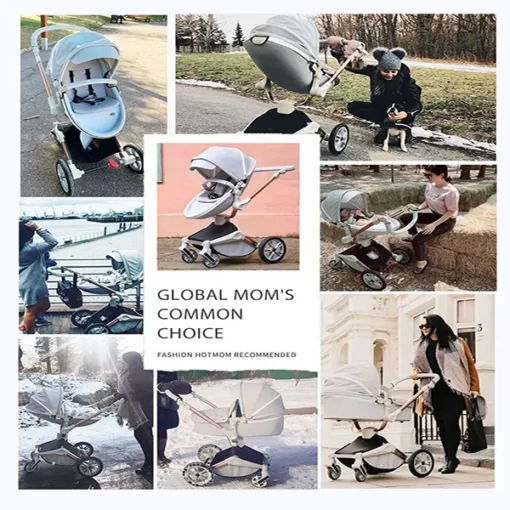 Baby Stroller 360 Rotation Function,Hot Mom Pushchair Pram,2020 New Style Coffee 