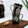 SND Homes Flower Series Fine Bone China Ceramics 300ml (Pack of 2) Bone China Coffee Mug  (330 ml, Pack of 2)