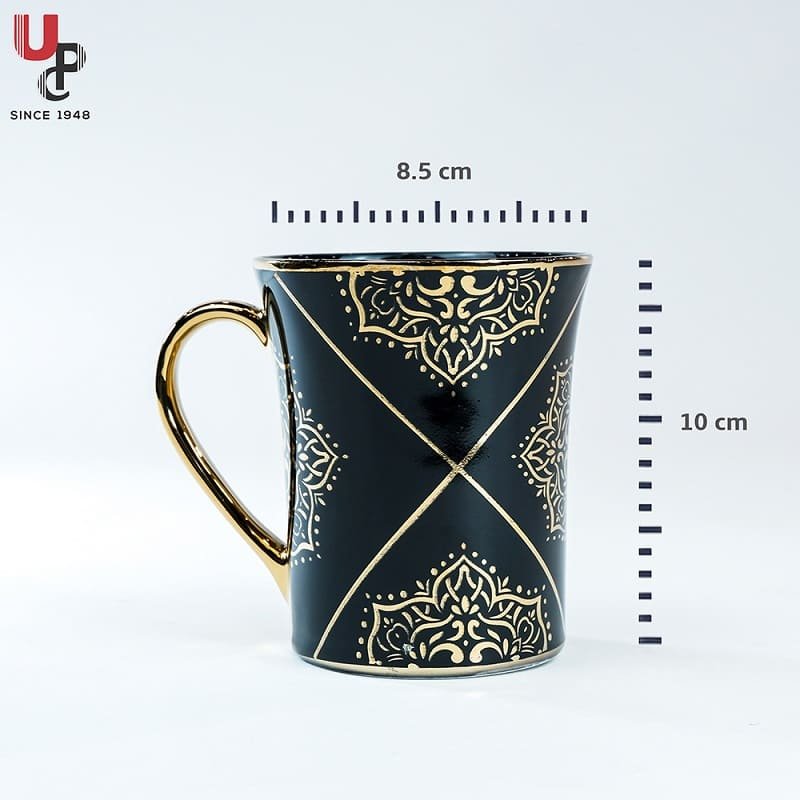 SND Homes Flower Series Fine Bone China Ceramics 300ml (Pack of 2) Bone China Coffee Mug (330 ml, Pack of 2) - Image 3