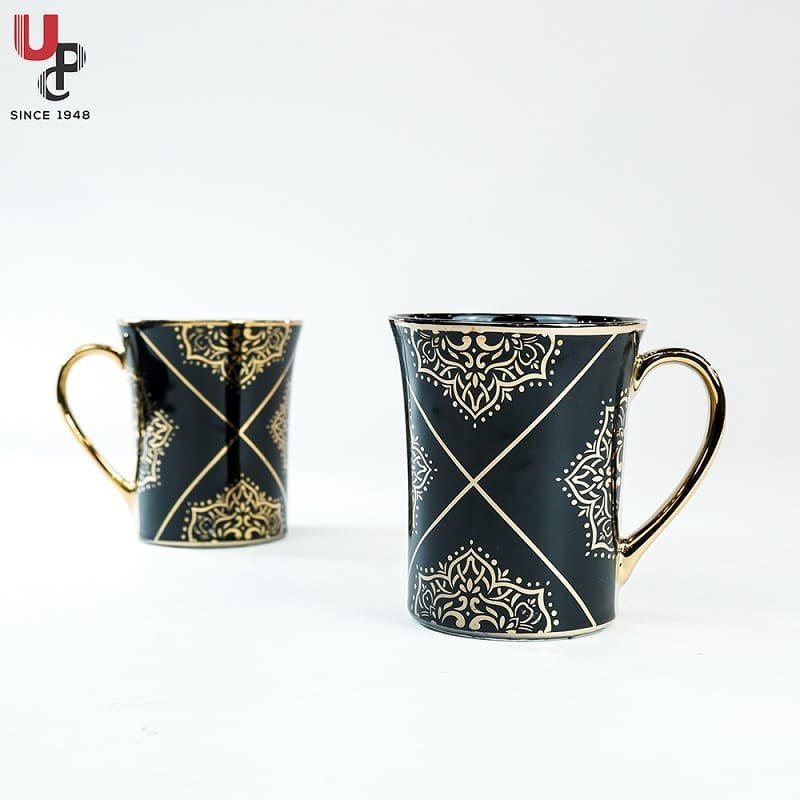 SND Homes Flower Series Fine Bone China Ceramics 300ml (Pack of 2) Bone China Coffee Mug (330 ml, Pack of 2) - Image 4