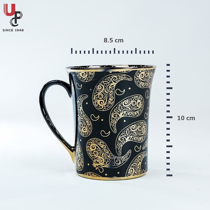 SND Homes Flower Series Fine Bone China Ceramics 300ml (Pack of 2) Bone China Coffee Mug (330 ml, Pack of 2) - Image 3