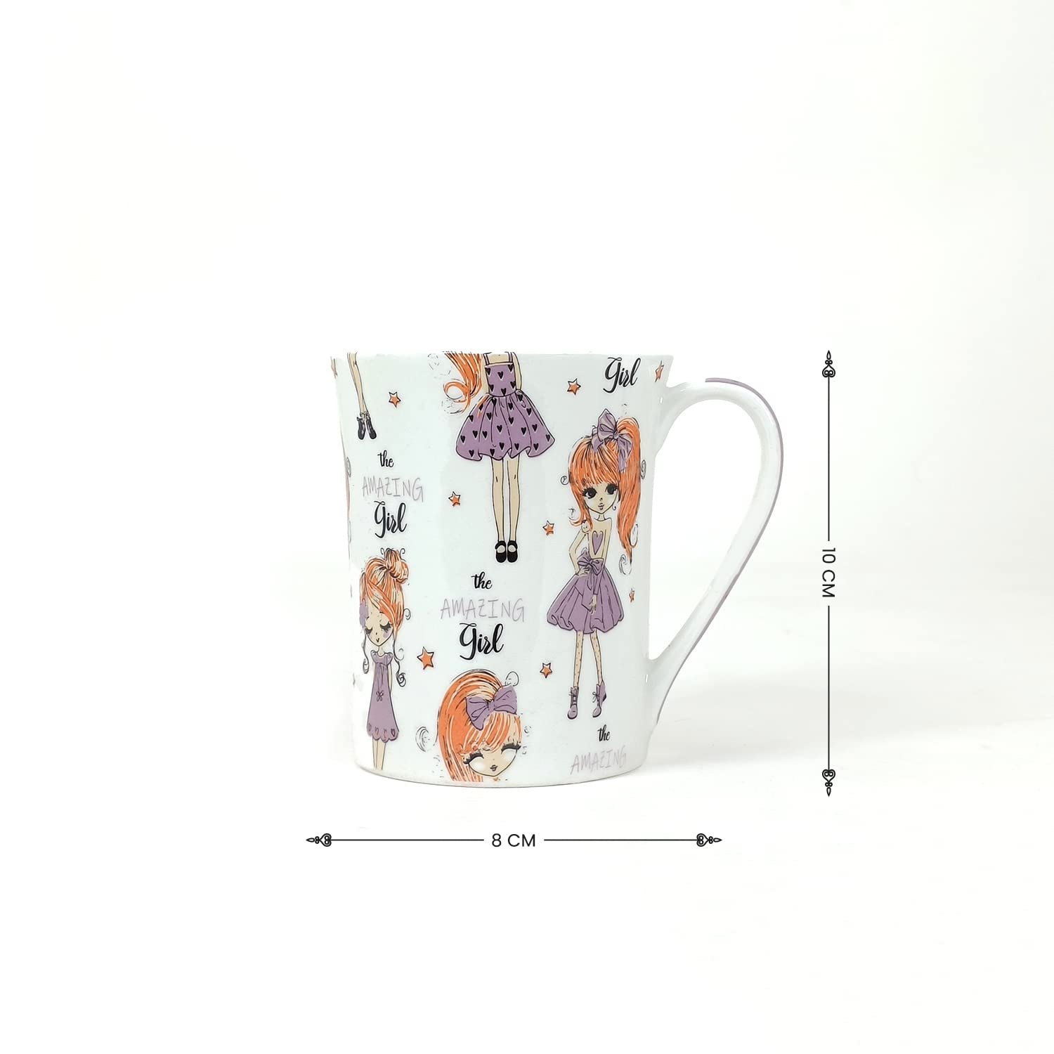 StarAndDaisy Stylish Espresso Mugs - Ceramic Bone China Tea Coffee Milk Cups - Coffee Mugs Set of 2 - SND-MM-21 - Image 5