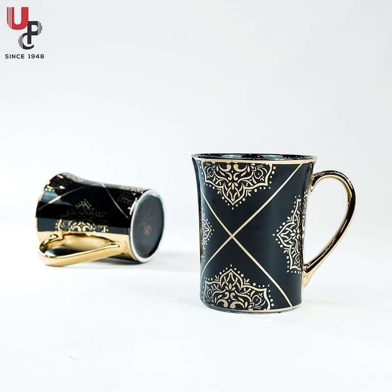 SND Homes Flower Series Fine Bone China Ceramics 300ml (Pack of 2) Bone China Coffee Mug (330 ml, Pack of 2) - Image 5