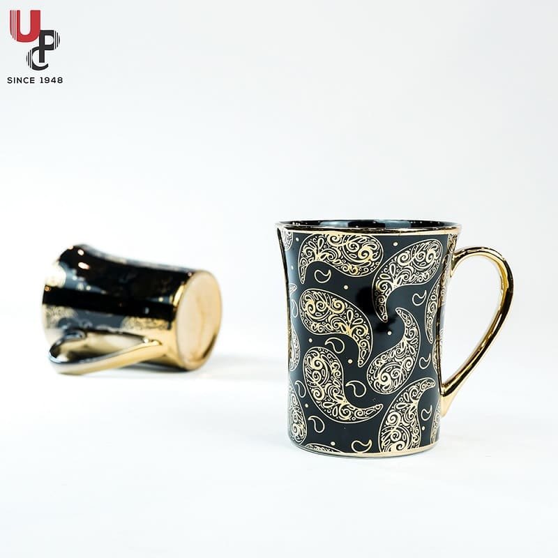 SND Homes Flower Series Fine Bone China Ceramics 300ml (Pack of 2) Bone China Coffee Mug (330 ml, Pack of 2) - Image 4