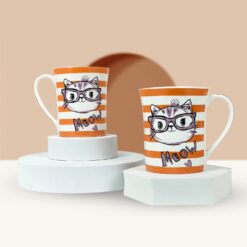 StarAndDaisy Coffee Mug Set of 2 | Dishwasher & Microwave Safe | Ceramic Bone China Cup to Gift to Best Friend | Ceramic Tea Coffee Milk Cups. (SND-MM-03)