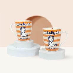 StarAndDaisy Coffee Mug Set of 2 Dishwasher and Microwave Safe Ceramic Bone China Cup to Gift to Best Friend