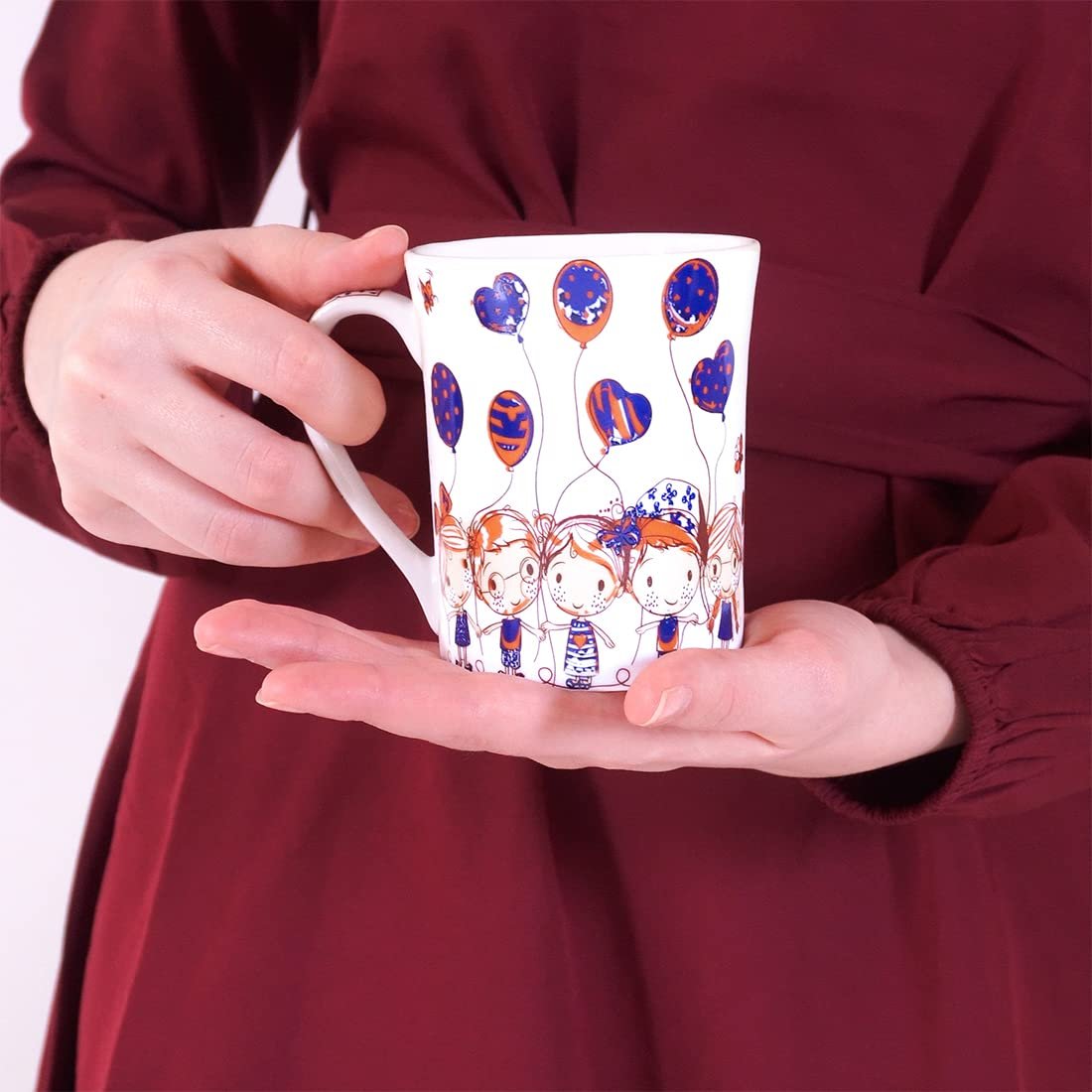 StarAndDaisy Coffee Mug Set of 2 | Dishwasher & Microwave Safe | Ceramic Bone China Cup to Gift to Best Friend | Ceramic Tea Coffee Milk Cups. (SND-MM-01) - Image 2