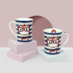 StarAndDaisy Coffee Mug Set of 2 | Dishwasher & Microwave Safe | Ceramic Bone China Cup to Gift to Best Friend | Ceramic Tea Coffee Milk Cups. (SND-MM-06)