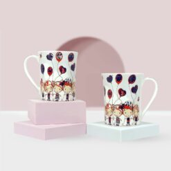 StarAndDaisy Coffee Mug Set of 2 | Dishwasher & Microwave Safe | Ceramic Bone China Cup to Gift to Best Friend | Ceramic Tea Coffee Milk Cups. (SND-MM-14)