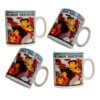 SND Homes Colored Multi Color Shinchan Decal Milk Mug/Big Size Cup (300 ml Capacity) Made of Fine Bone China, Light, Translucent Tableware/Kitchenware/Homeware Set of 2 Cups, Mutli Color