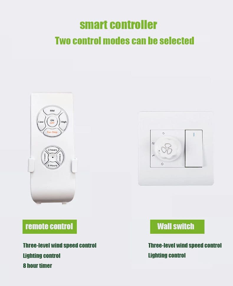 SND Home Decor Stainless Steel Ceiling Fan Light Modern Electric Fan Ceiling LightLED Remote Control Ceiling Fan Light (42 Inch) - Image 3