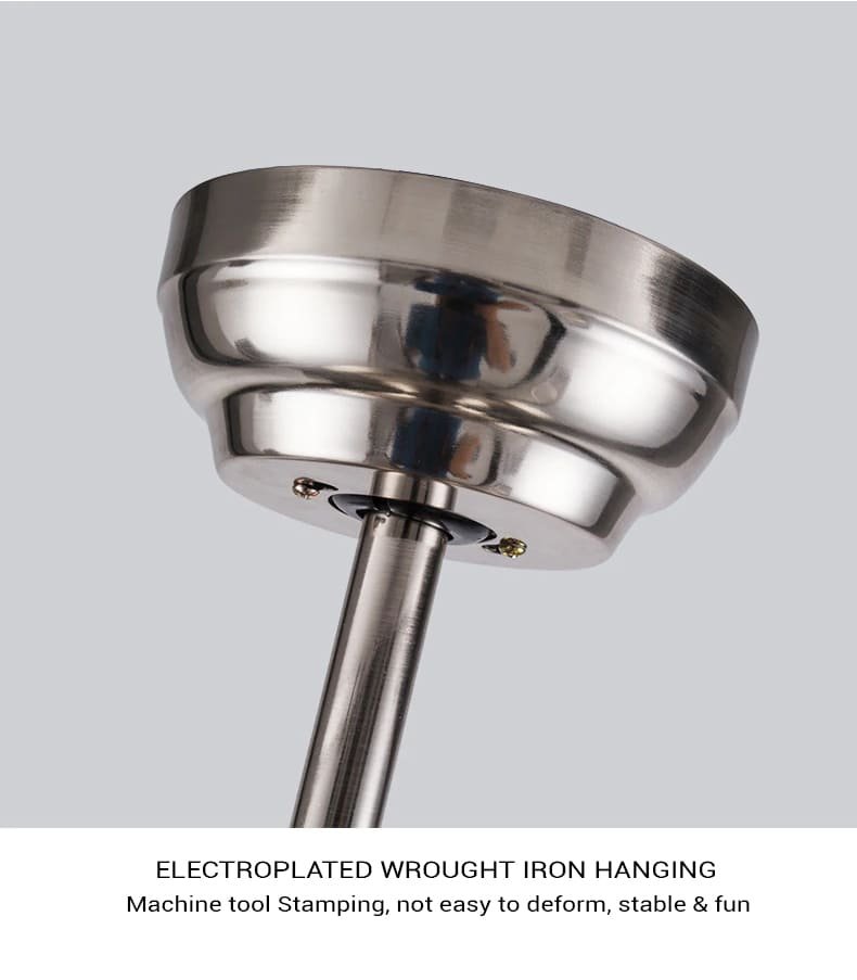 SND Home Decor Stainless Steel Ceiling Fan Light Modern Electric Fan Ceiling LightLED Remote Control Ceiling Fan Light (42 Inch) - Image 12