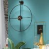 SND Premium Wall Clock with Modern Look for Dining Room, Lobby & Bedroom - Black, Size : 80cm