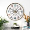 SND Home Decor Craftsmen Vintage Metal Bicycle Wheel Clock