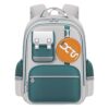 StarAndDaisy Waterproof Children's School bag, Lightweight Backpack For Boys And Girls - Green & Grey