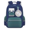 StarAndDaisy Elegant Kids School Bags with Spin Protective, Lightweight Children's Backpack with Water Resistant - Green & Blue