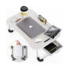 SND Homes Wood Portable Laptop Table  (Finish Color - White)