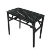 SND Homes Foldable Solid Wood Office Table and Workstations /Computer Table/Work Desk for Kids/Adults - No Assembly Required (80 X 40 Molded Black)