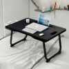 SND Homes 'Bed Buddy' Laptop Desk,Portable Foldable Laptop Bed Tray Table with Drawer,Bed Tray for Eating,Laptop Bed Tray Table for Bed and Sofa (All Black)