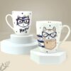 StarAndDaisy Coffee Mug Set of 2 | Dishwasher & Microwave Safe | Ceramic Bone China Cup to Gift to Best Friend | Ceramic Tea Coffee Milk Cups. (SND-MM-28)