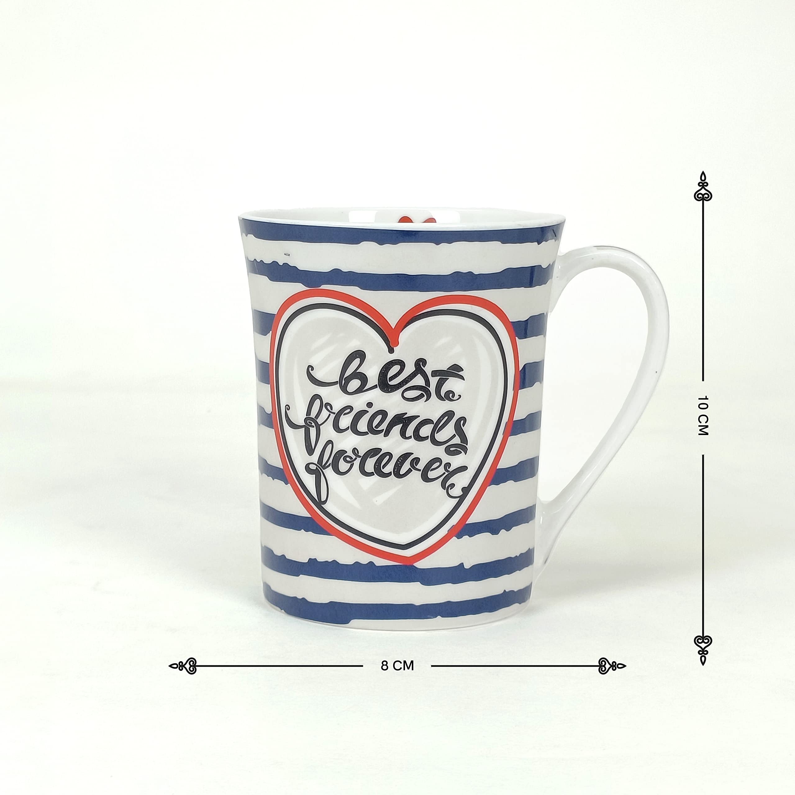 StarAndDaisy Coffee Mug Set of 2 | Dishwasher & Microwave Safe | Ceramic Bone China Cup to Gift to Best Friend | Ceramic Tea Coffee Milk Cups. (SND-MM-29) - Image 5