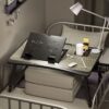 SND Homes Bed Buddy Laptop Desk - Portable Bed Tray Table  with Drawer and Laptop Stand - Bed Buddy Black