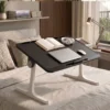 StarAndDaisy T9 Laptop Bed Table with Foldable Legs, Storage Drawer, Book Holder & 4-Level Angle Adjustment, Multipurpose Sofa and Bed Table – Black