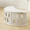 StarAndDaisy Multifunctional Climbing Frame for Toddlers, 4-in-1 Enclosed Storage Cabinet, Rocking Chair, Balance Board & Kids Study Desk - Grey