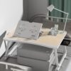 SND Homes Bed Buddy Laptop Desk Portable Foldable Laptop Bed Tray Table with Drawer,  White - Wood White with Laptop Stand