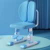 StarAndDaisy Children's Study Chair with Height Adjustable Double Back Chair for Study Table,  Kids Study Desk Chair for Study with Supportive Back - 007 Blue