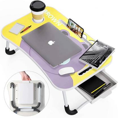 SND Homes Wood Portable Laptop Table - Moulded Bed Table (Panda Print) - Image 4