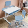 StarAndDaisy Study Table Chair Set for Kids with Adjustable Height, Smart Storage for Boys and Girls - 70A Blue