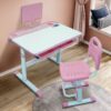 StarAndDaisy Premium Kids Study Table Chair Set for Children with Adjustable Height, Smart Storage for Boys and Girls - 70A Pink