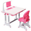 StarAndDaisy Smart Upgraded Kids Study Table & Chair for Children/ Student With Book Holder (Pink)